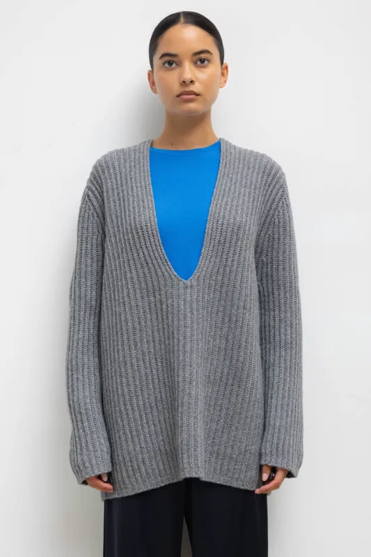 Emma Deep V Sweater sold by Leset