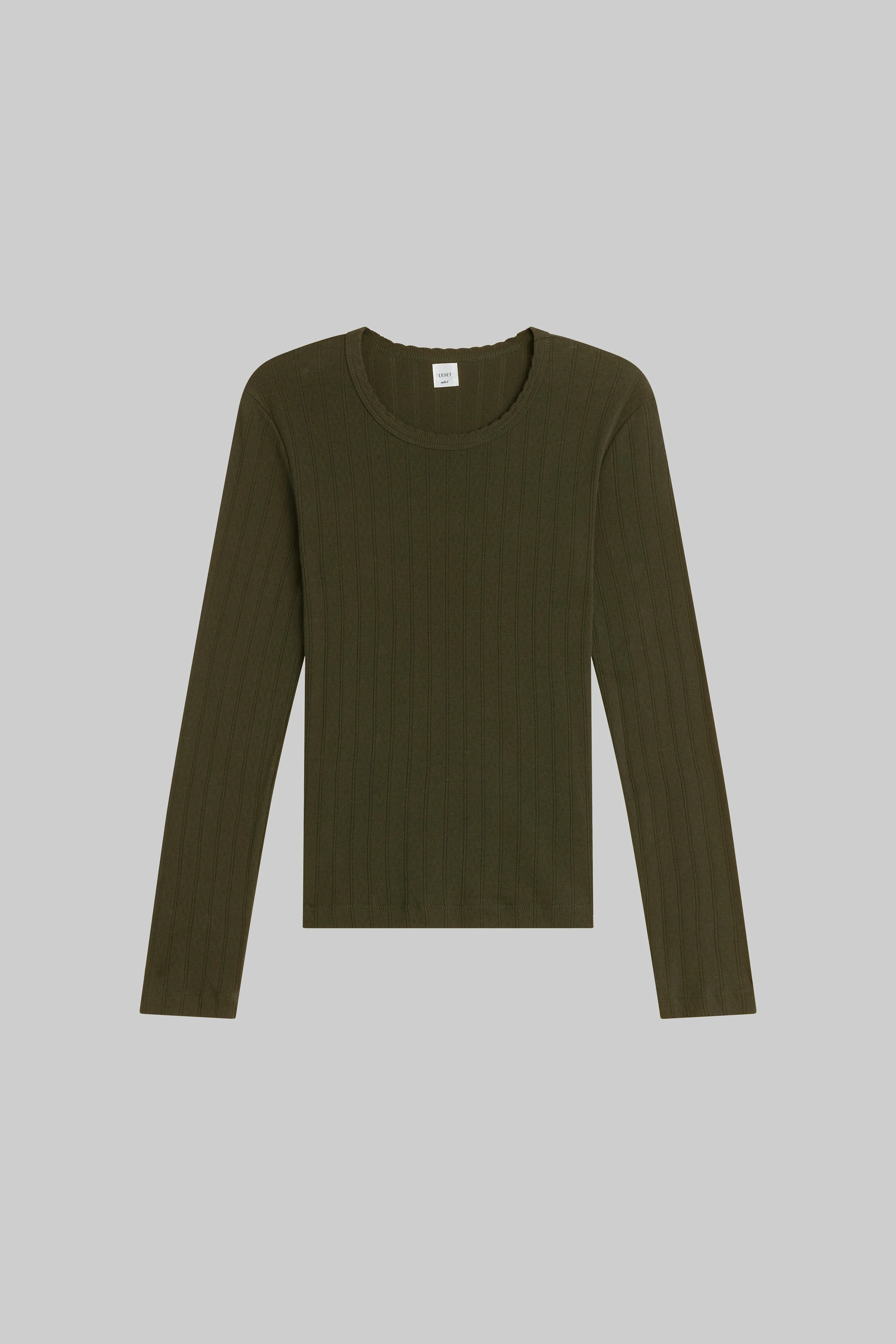 Pointelle Slim Fit Long Sleeve sold by Leset product image thumbnail 2