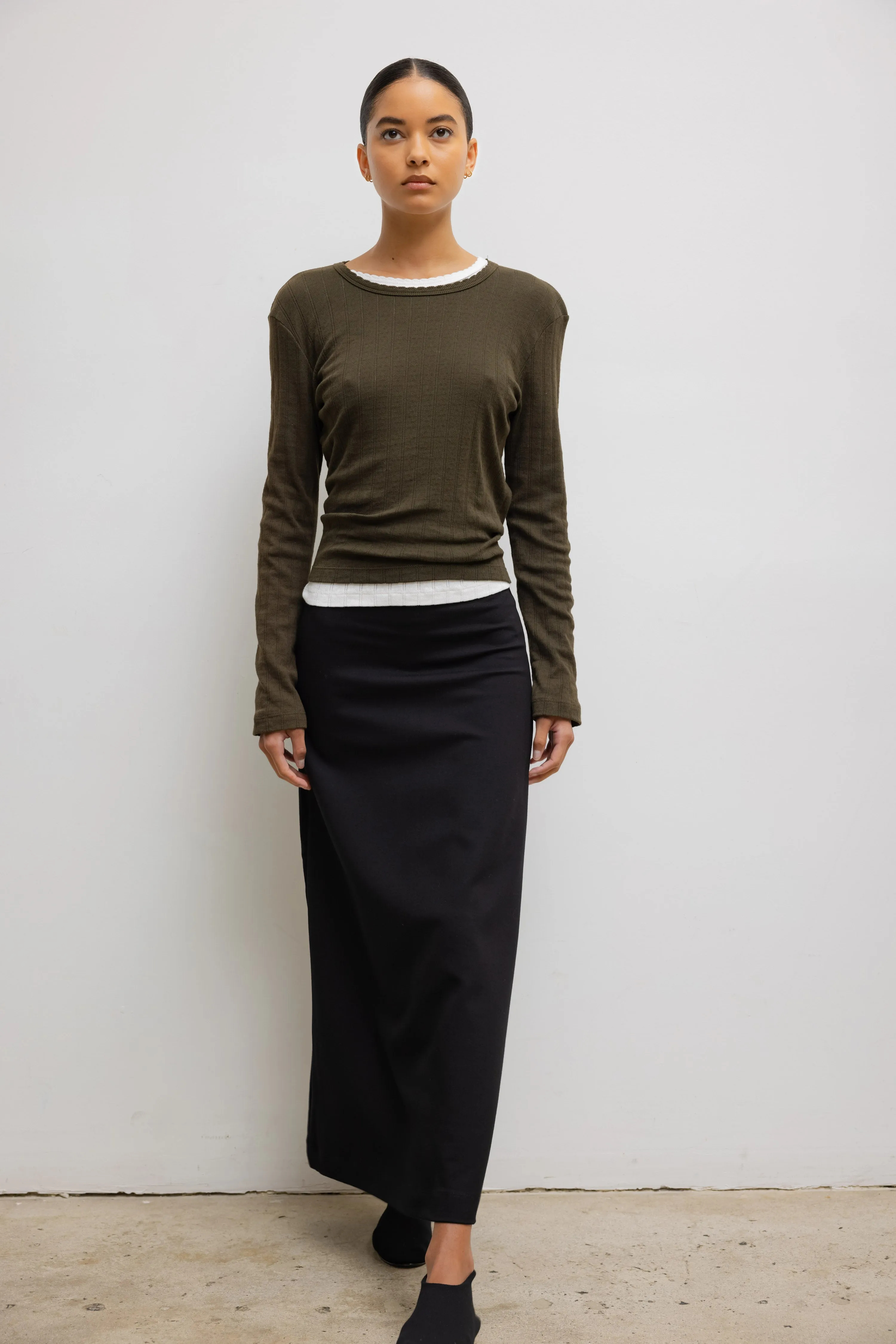 Pointelle Slim Fit Long Sleeve sold by Leset product image thumbnail 3
