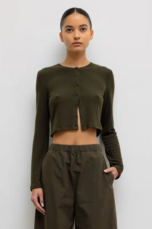 Lauren Crop Cardigan II sold by Leset