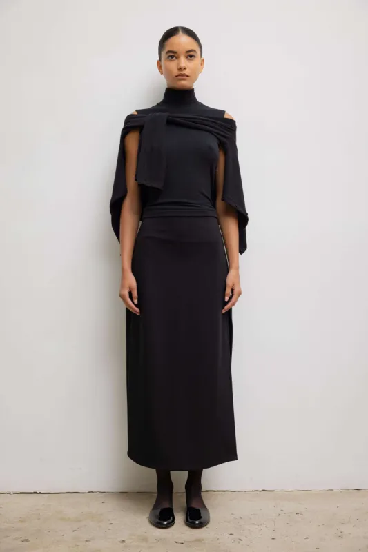 Rio Side Slit Skirt made by Leset