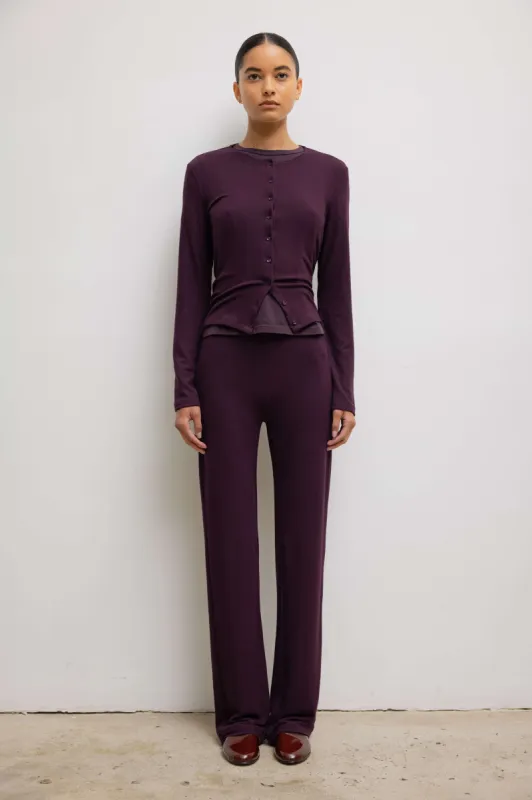 Lauren High Waist Straight Leg Pant sold by Leset