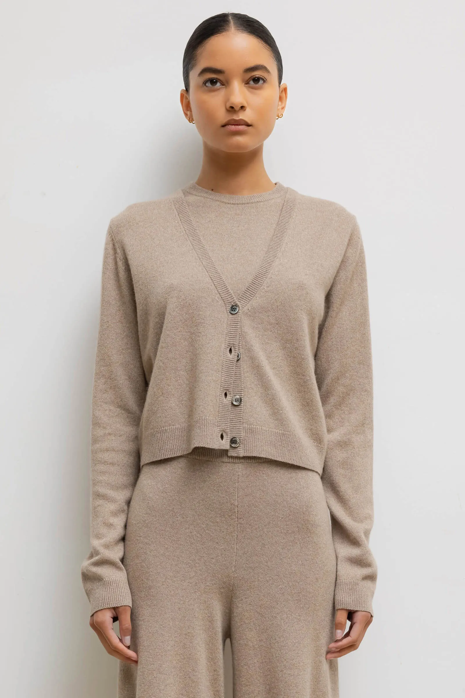 Zoe V Neck Cardigan sold by Leset