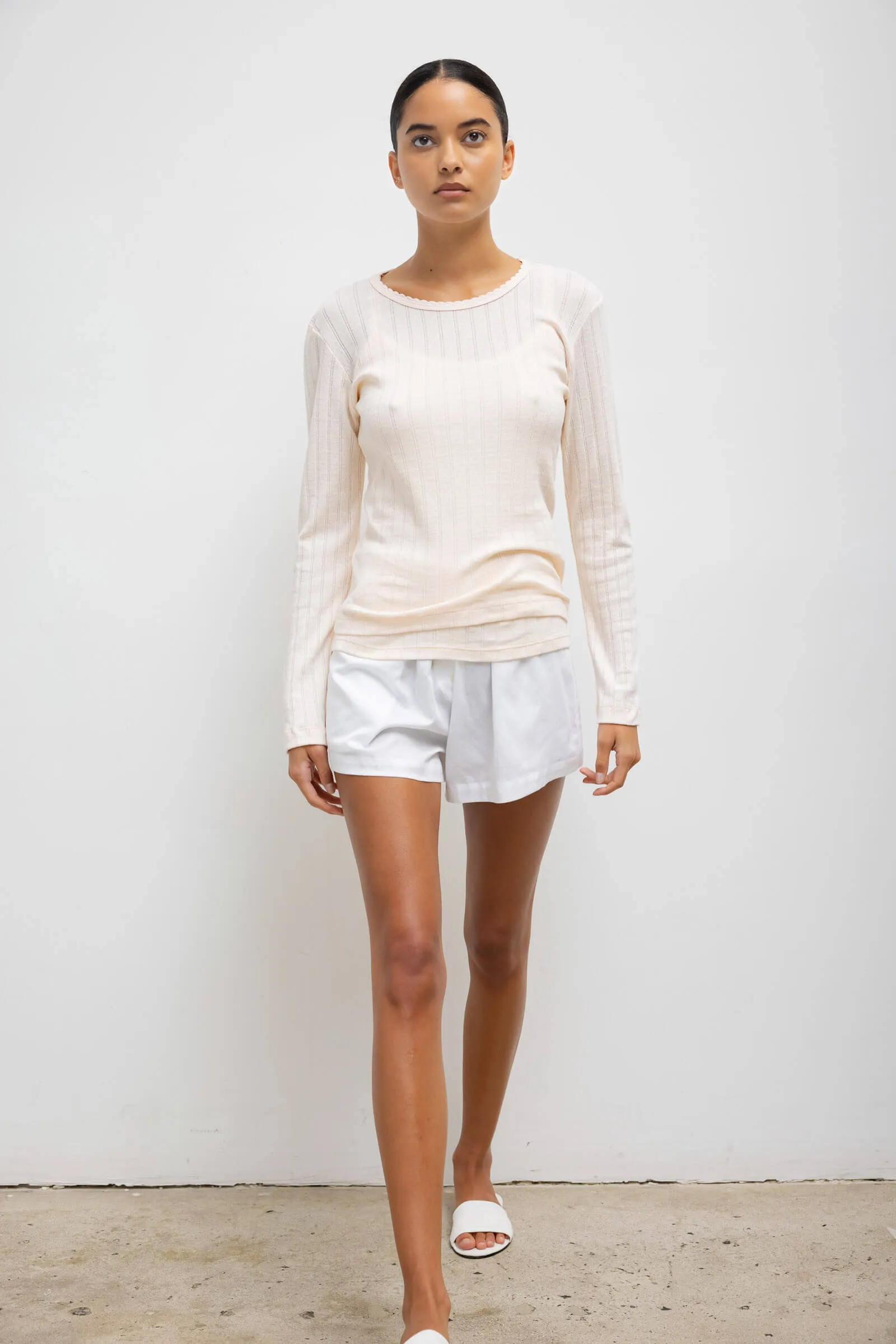 Pointelle Slim Fit Long Sleeve sold by Leset product image thumbnail 3