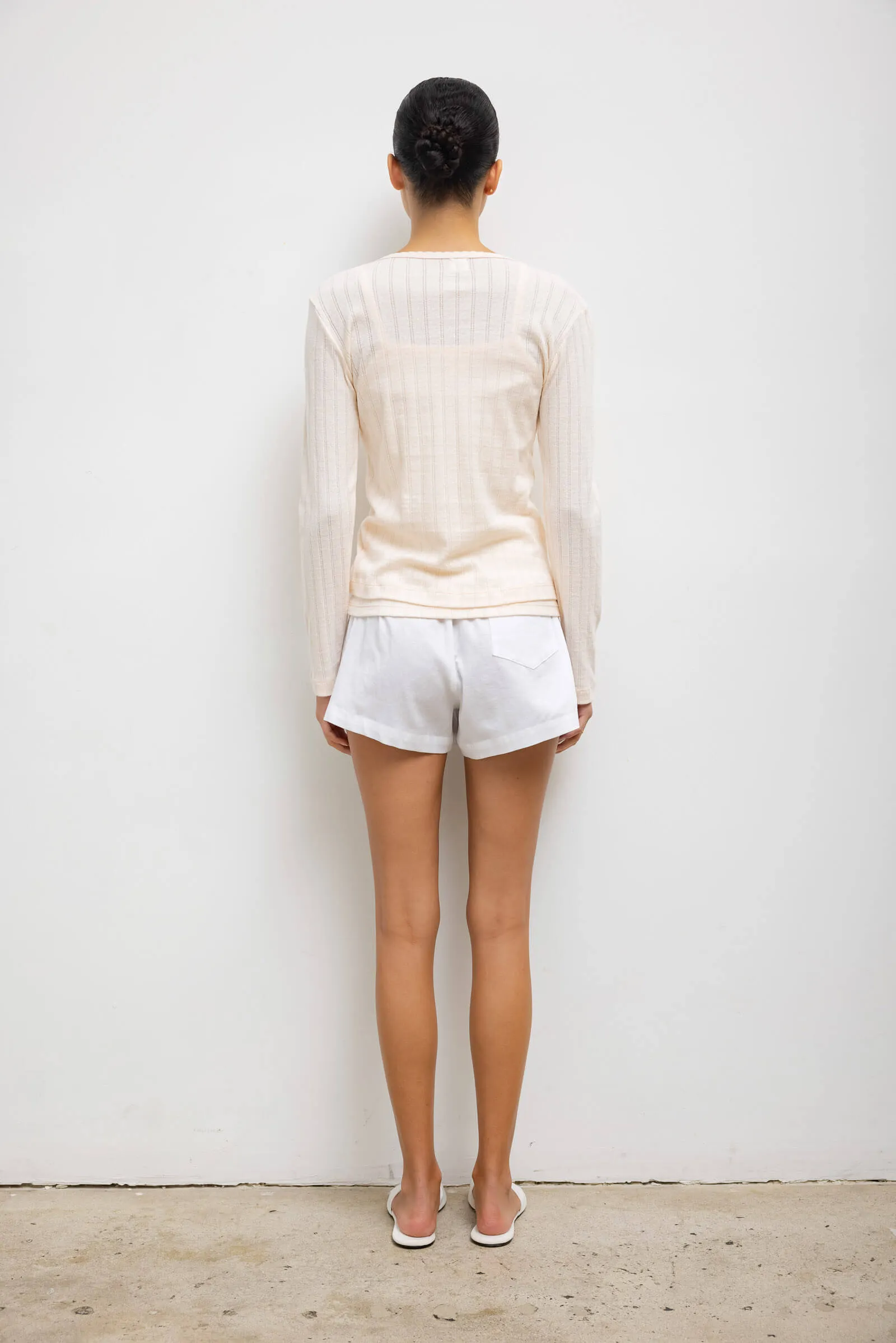 Pointelle Slim Fit Long Sleeve sold by Leset product image thumbnail 5