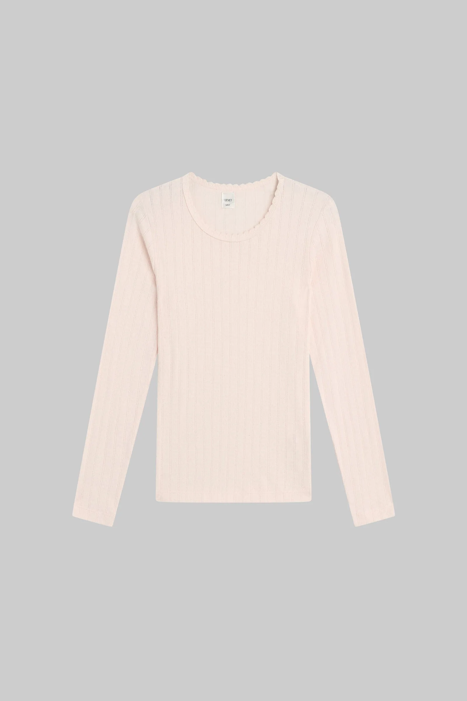 Pointelle Slim Fit Long Sleeve sold by Leset product image thumbnail 2