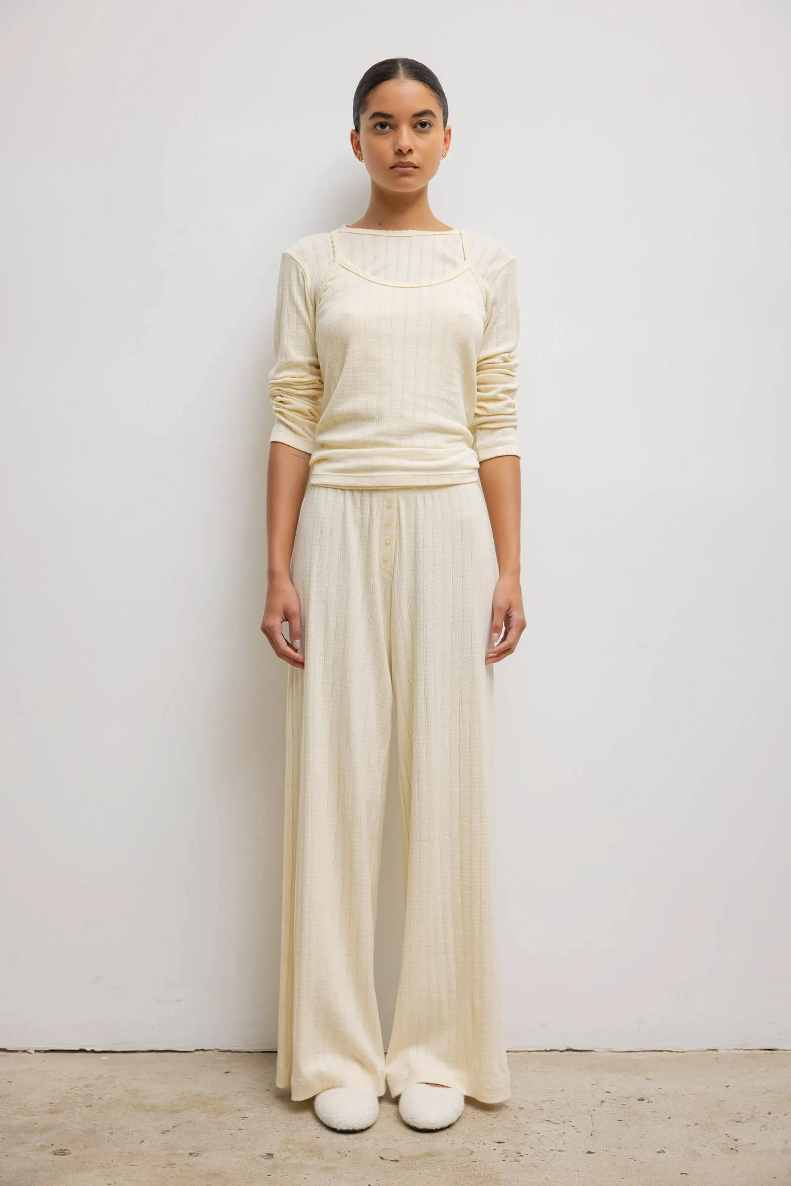 Pointelle Boxer Pant sold by Leset