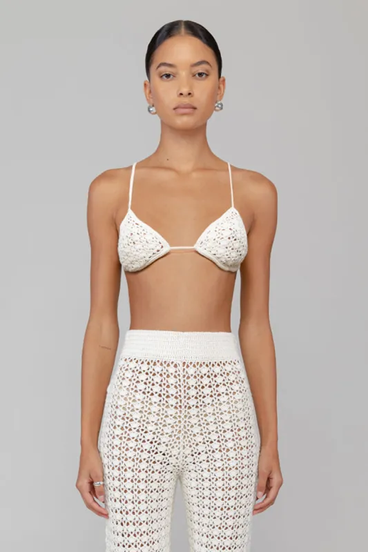 Lucy Crochet Bra sold by Leset