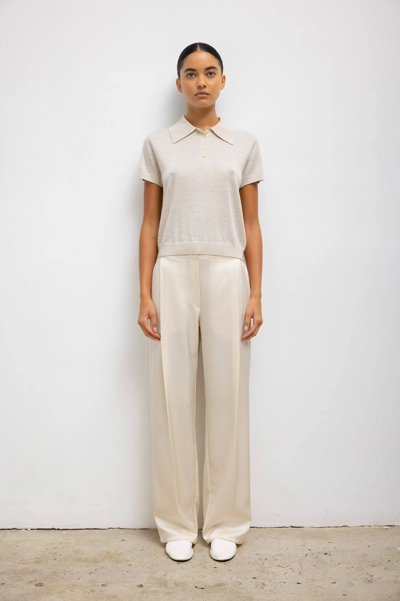 Barb Pleated High Waist Pant sold by Leset