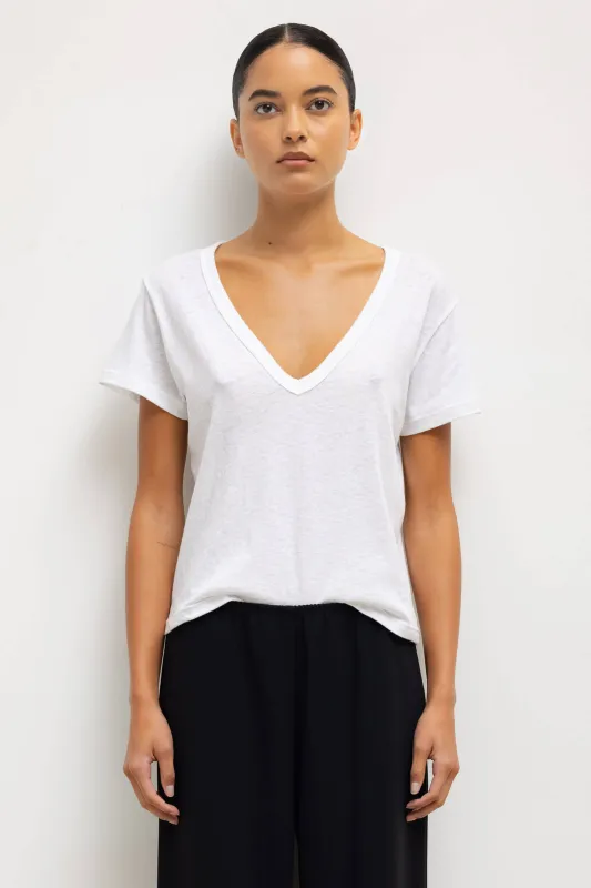 Laura V Neck Tee sold by Leset