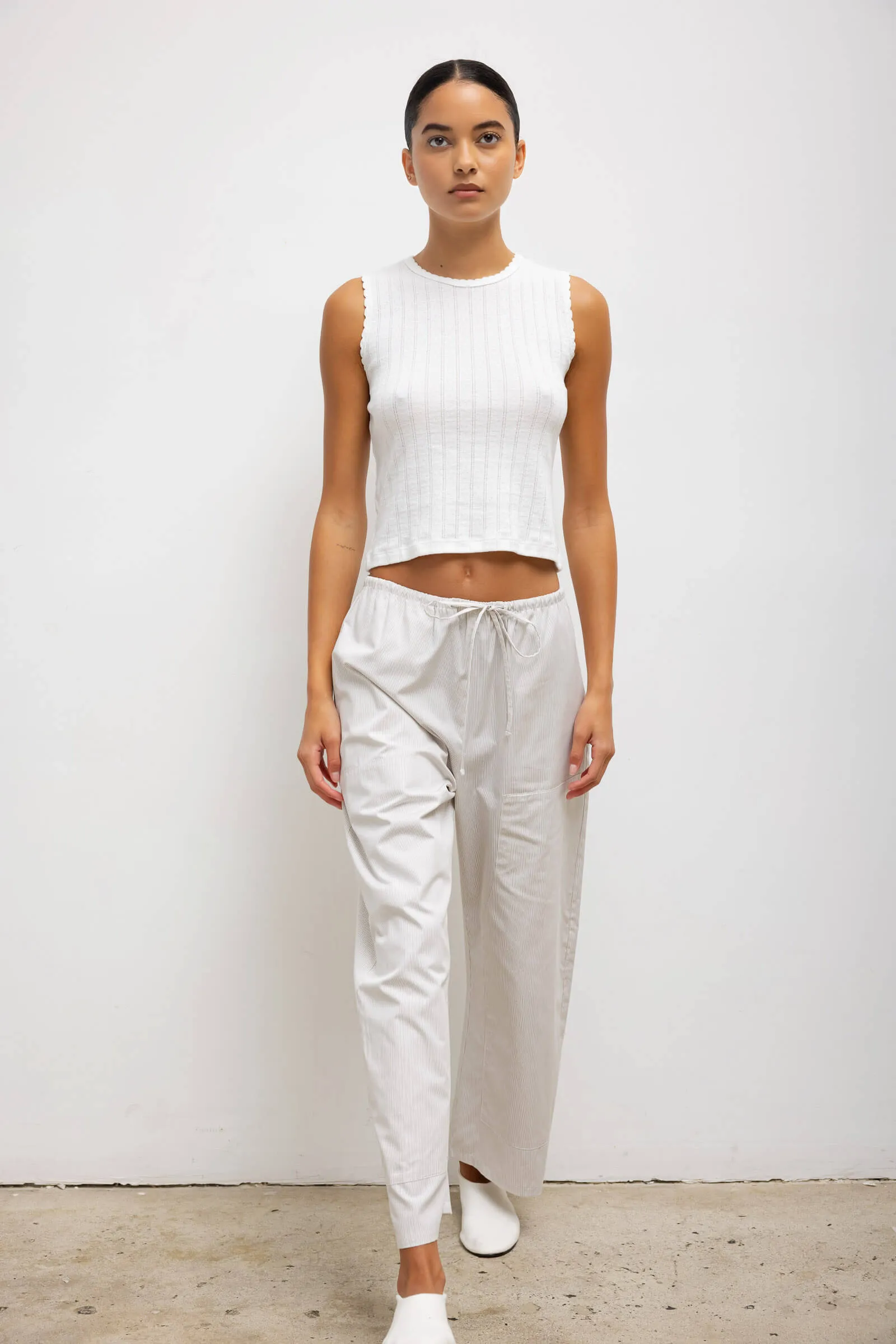 Pointelle Sleeveless Crew sold by Leset product image thumbnail 3