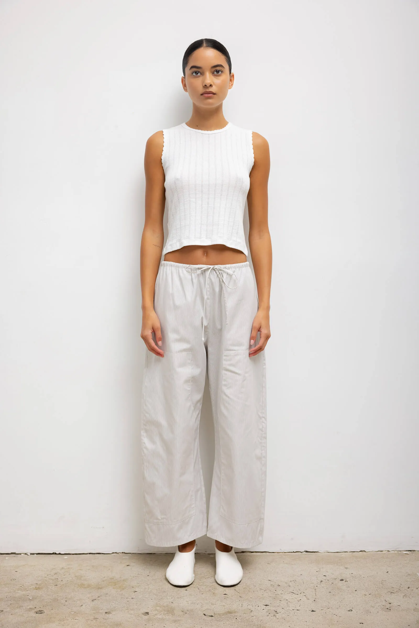 Pointelle Sleeveless Crew sold by Leset product image thumbnail 2