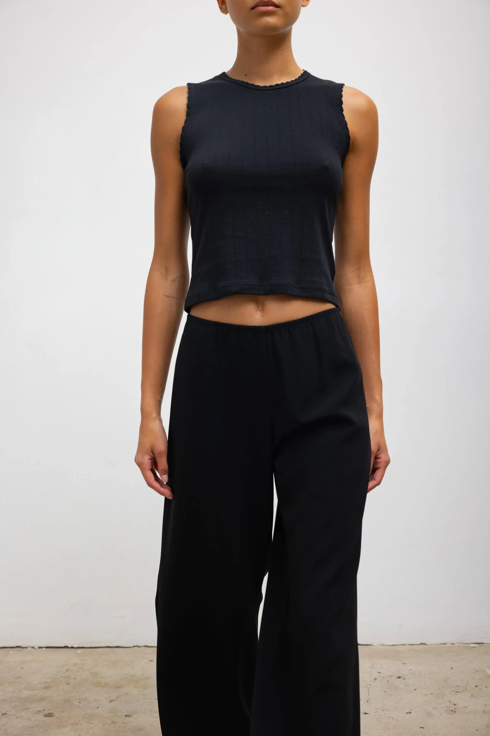 Pointelle Sleeveless Crew sold by Leset product image thumbnail 4