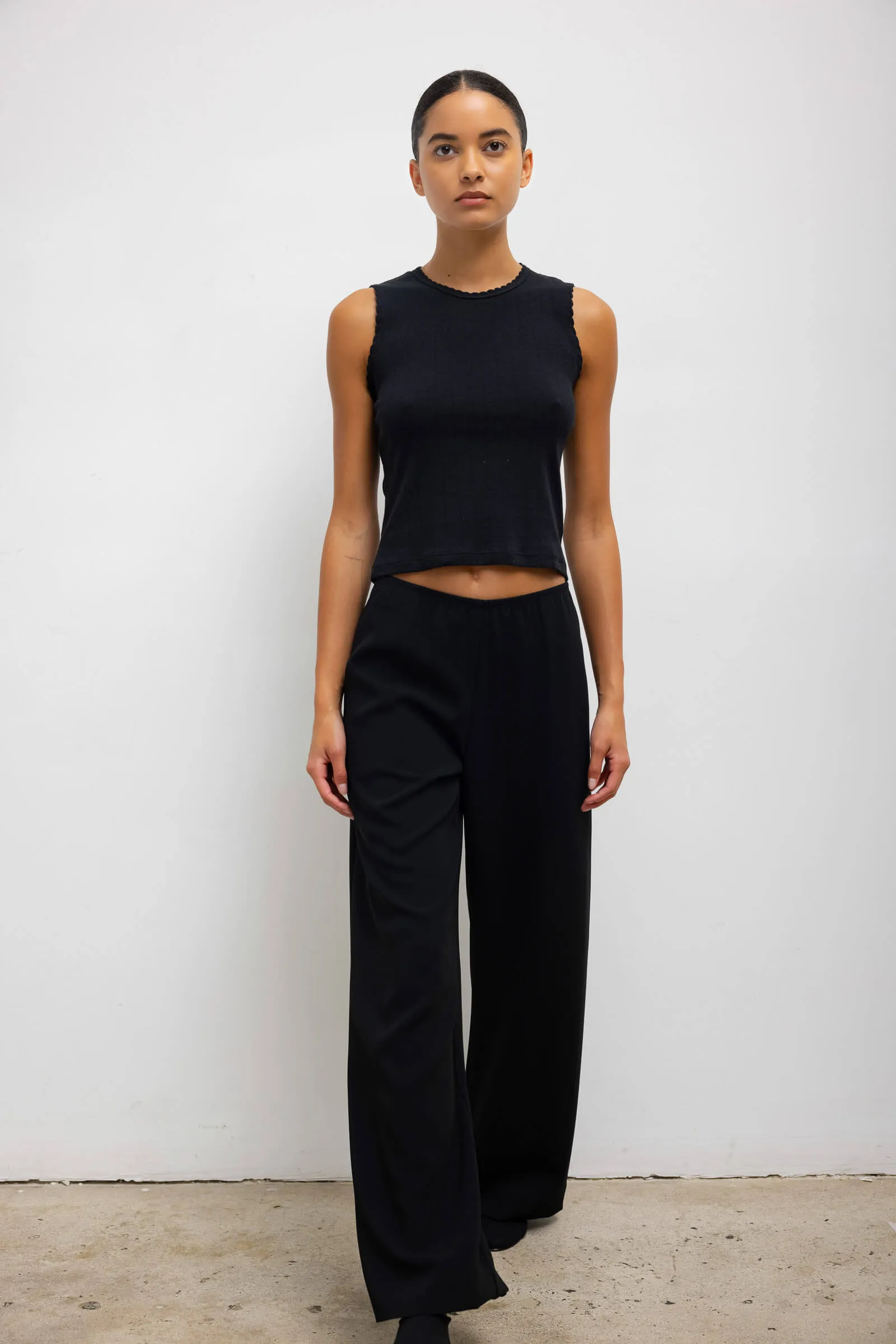 Pointelle Sleeveless Crew sold by Leset product image thumbnail 3