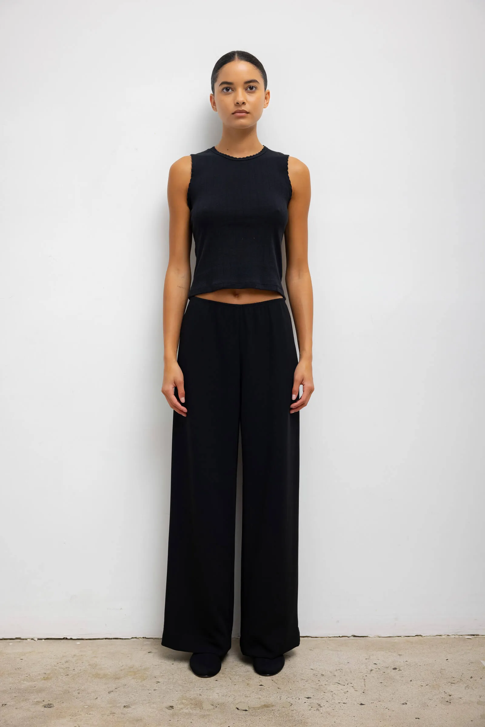 Pointelle Sleeveless Crew sold by Leset product image thumbnail 2