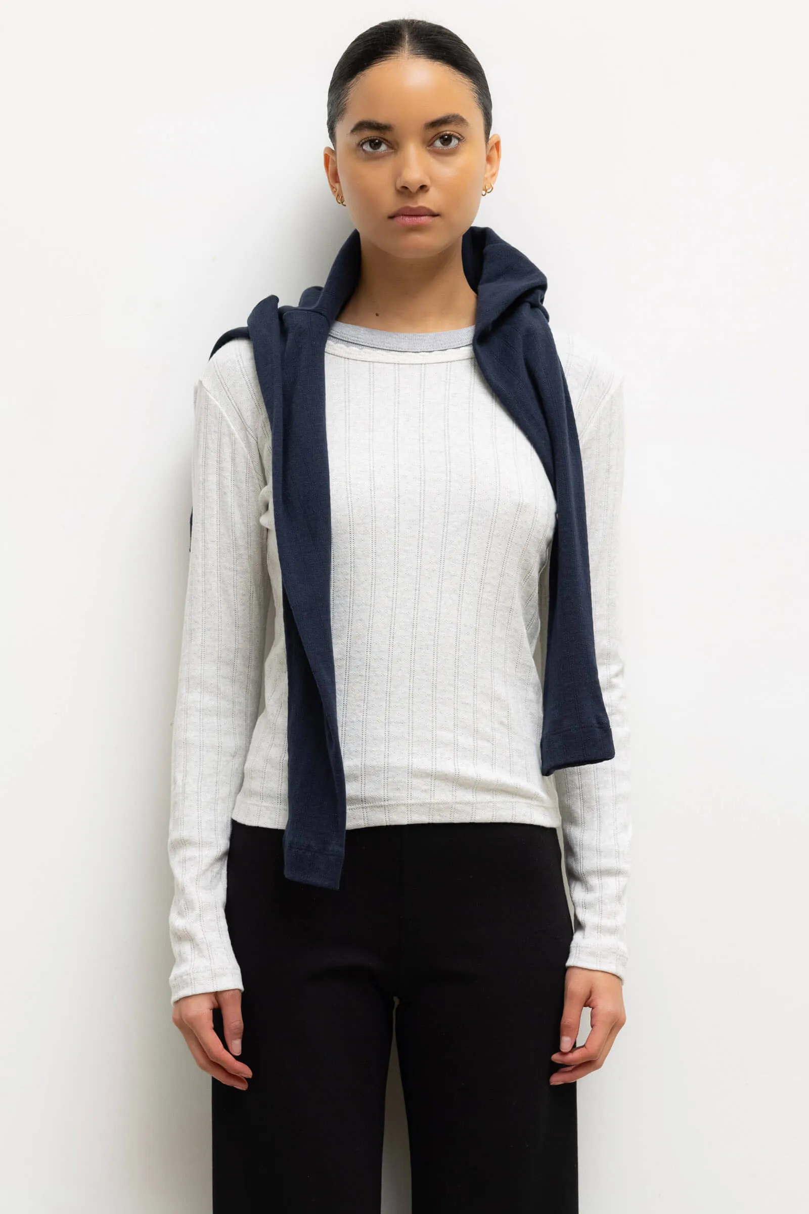 Pointelle Slim Fit Long Sleeve sold by Leset