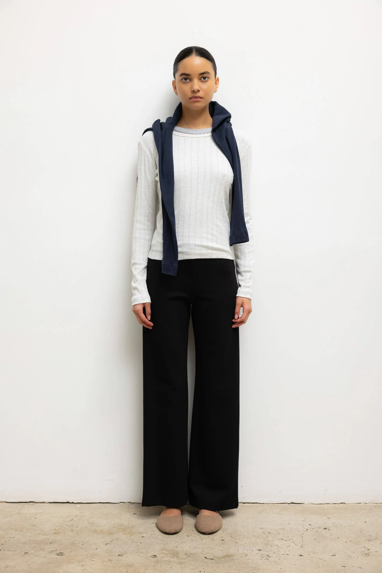 Pointelle Slim Fit Long Sleeve sold by Leset product image thumbnail 3