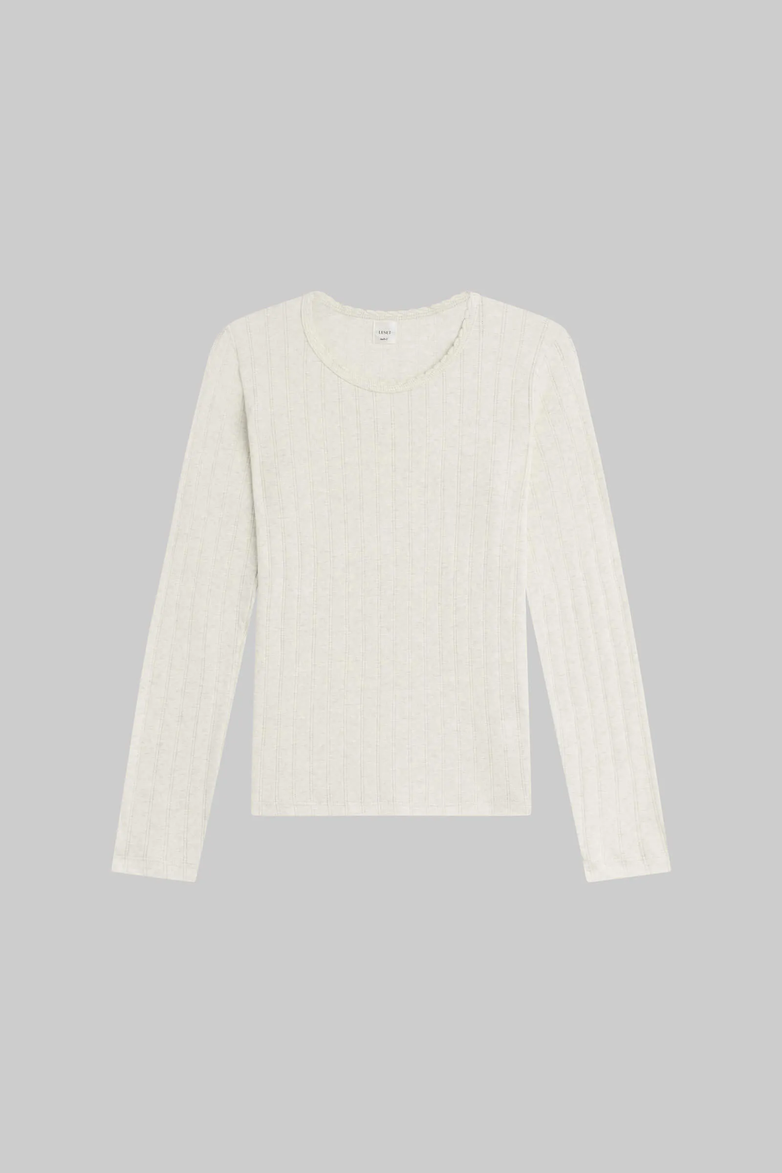 Pointelle Slim Fit Long Sleeve sold by Leset product image thumbnail 2