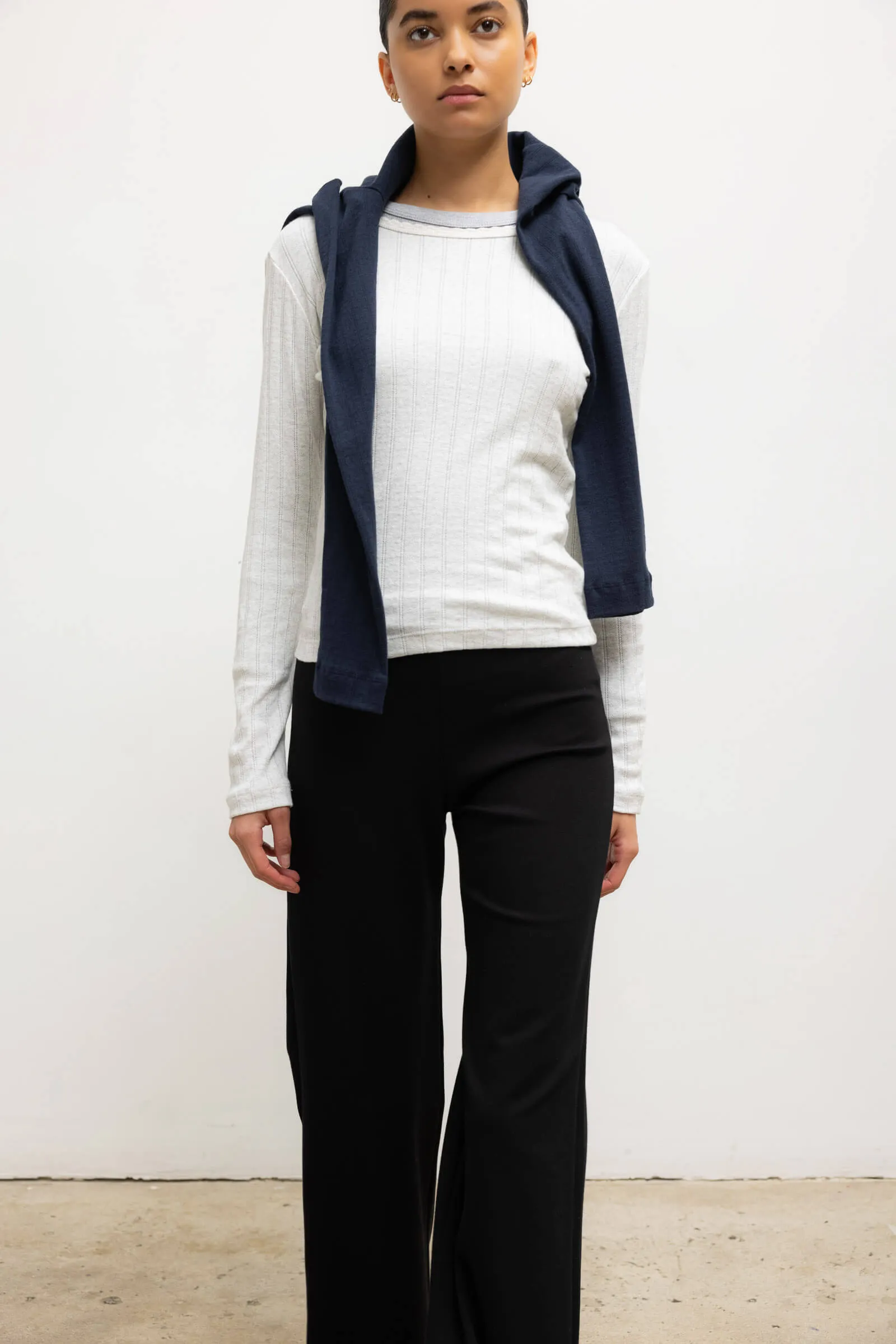 Pointelle Slim Fit Long Sleeve sold by Leset product image thumbnail 5