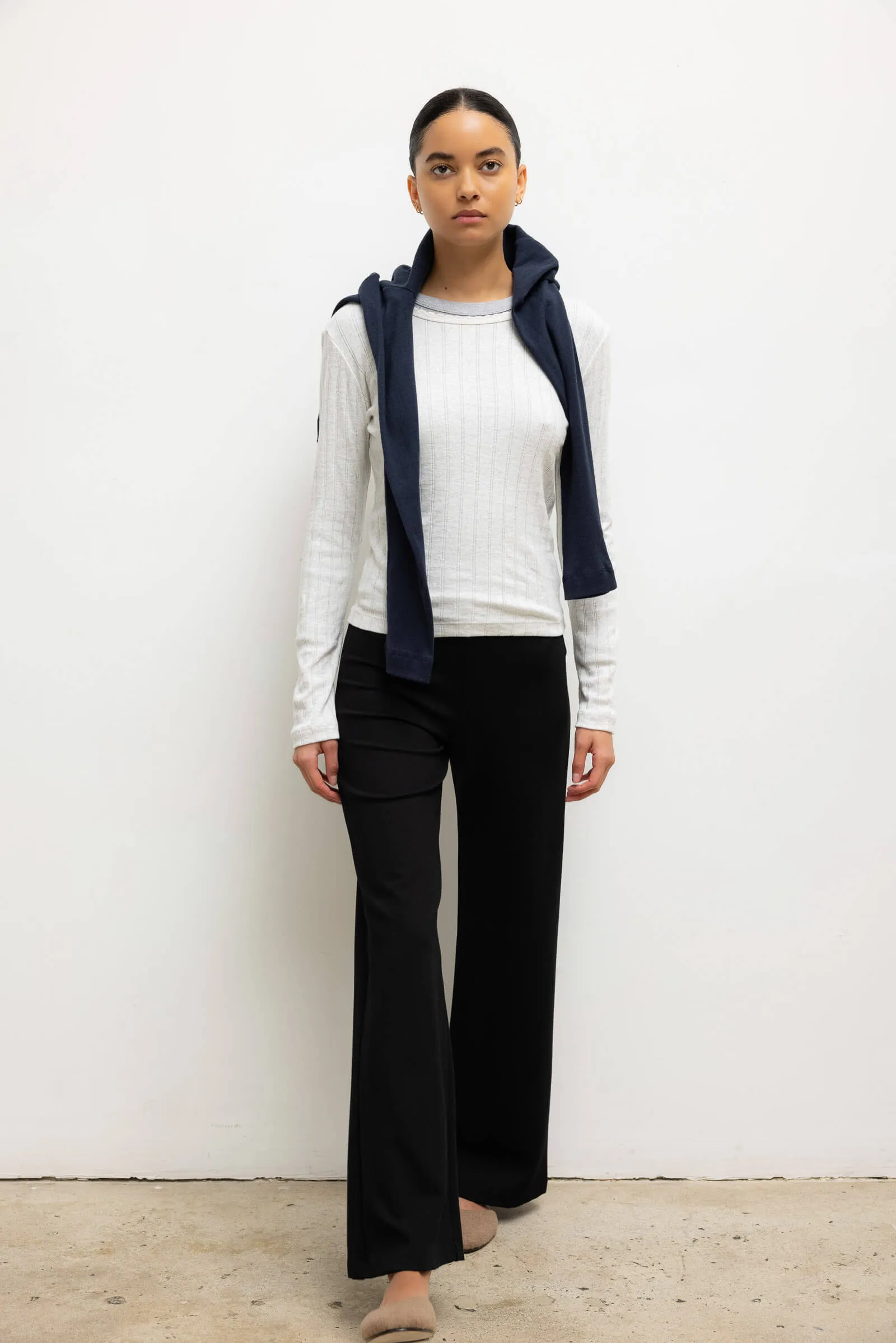 Pointelle Slim Fit Long Sleeve sold by Leset product image thumbnail 4