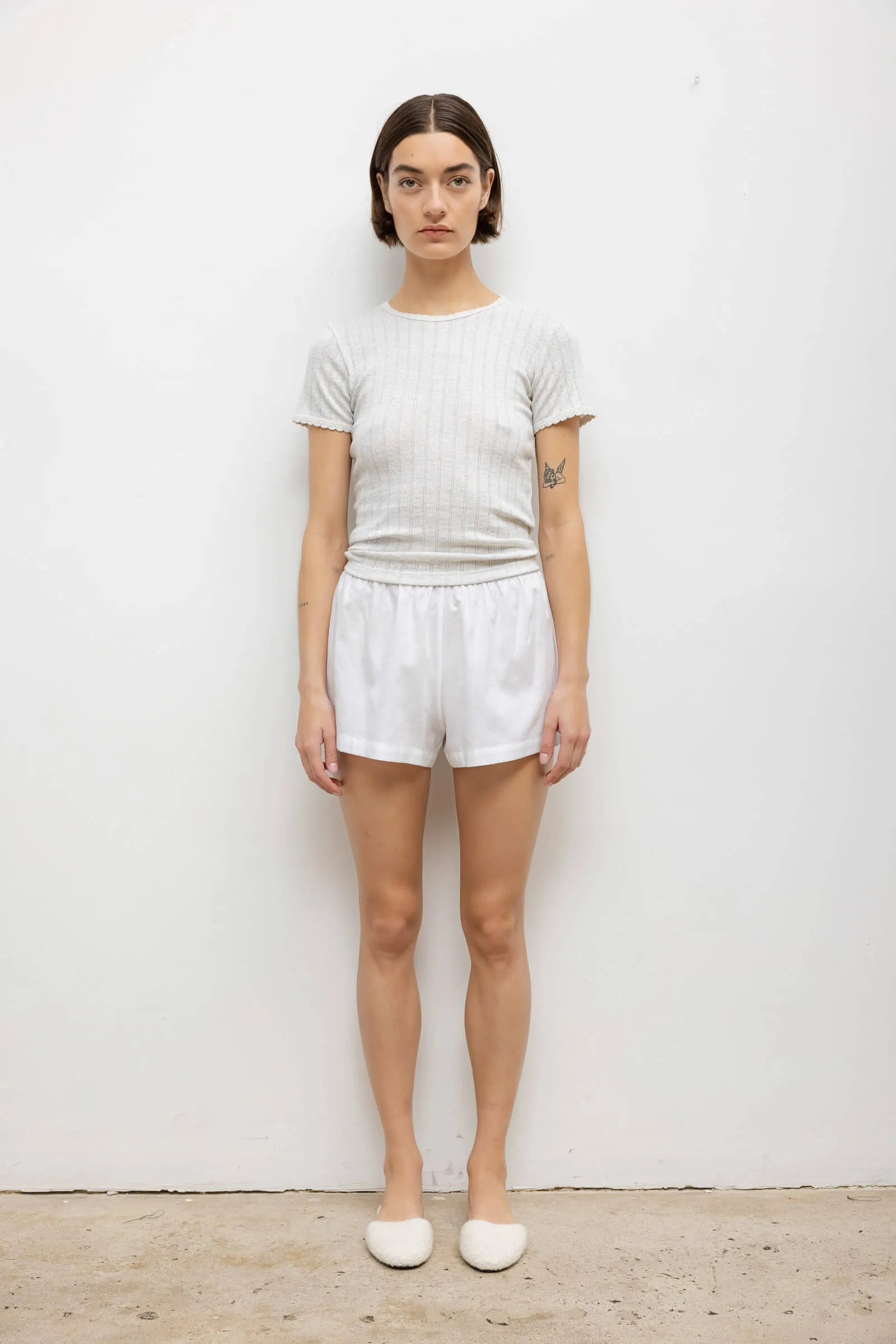 Pointelle Slim Fit Tee sold by Leset product image thumbnail 4