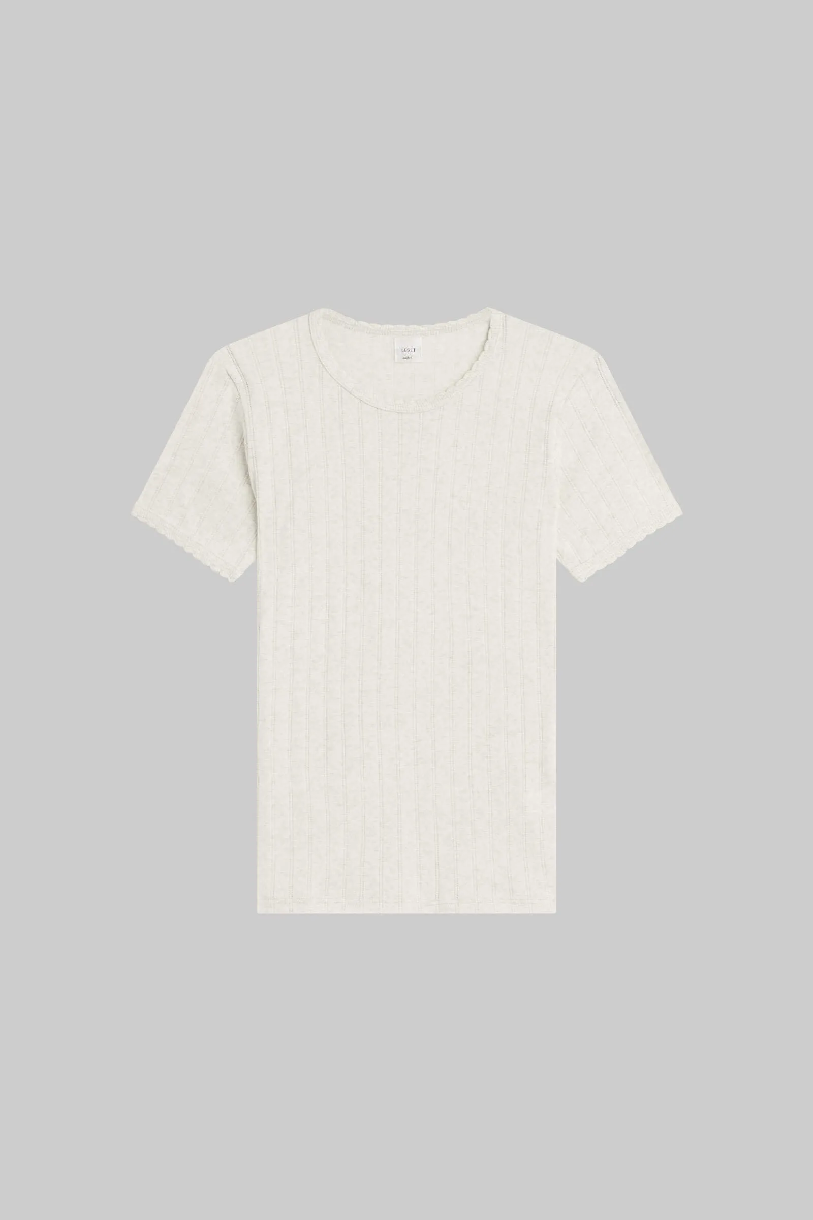 Pointelle Slim Fit Tee sold by Leset product image thumbnail 2