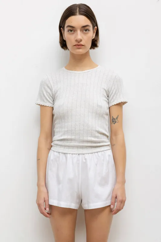 Pointelle Slim Fit Tee sold by Leset