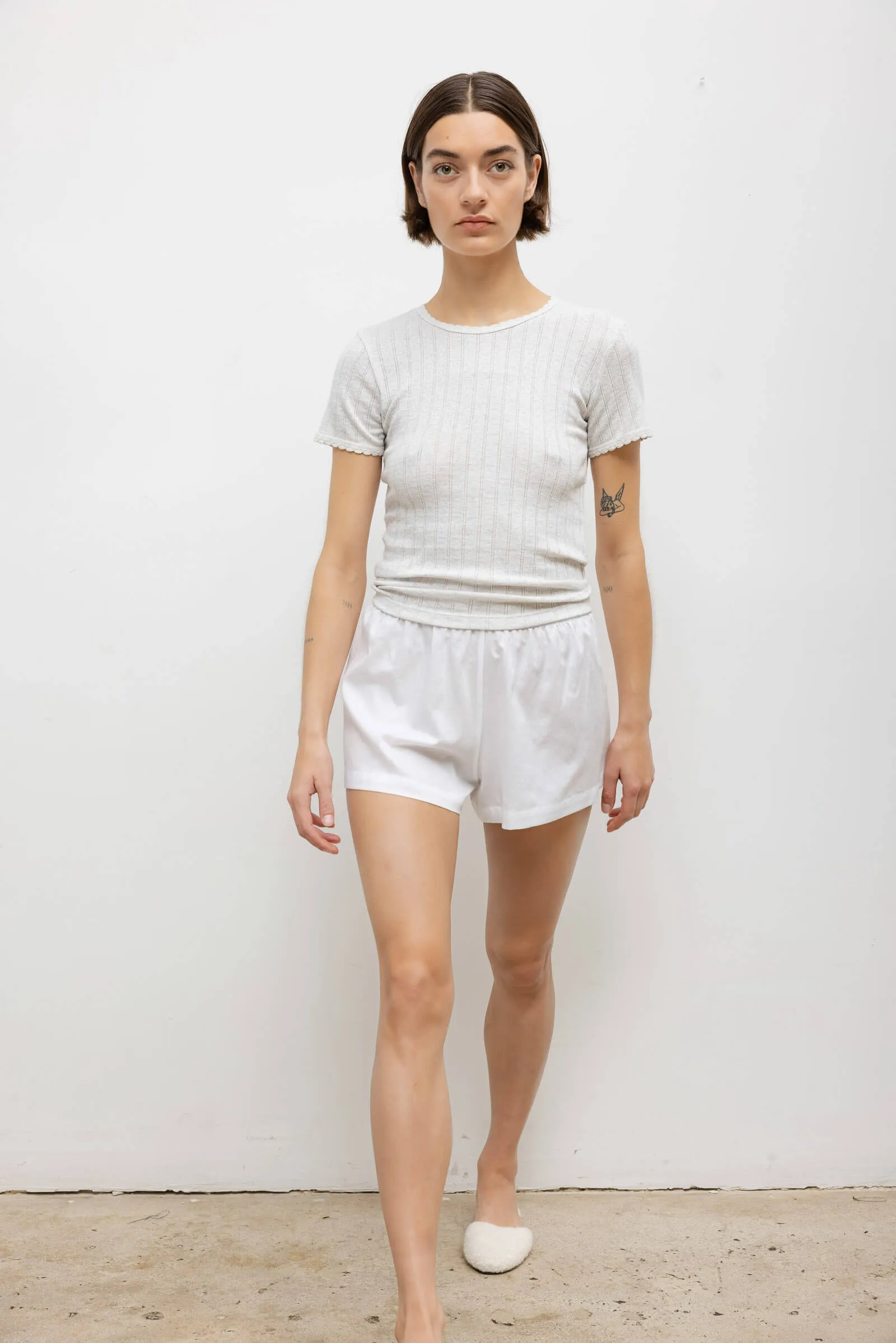 Pointelle Slim Fit Tee sold by Leset product image thumbnail 3