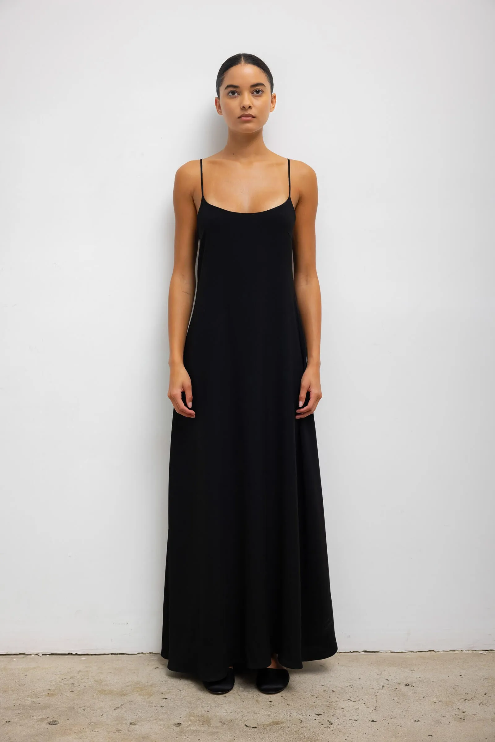 Ari Scoop Neck Maxi Dress sold by Leset