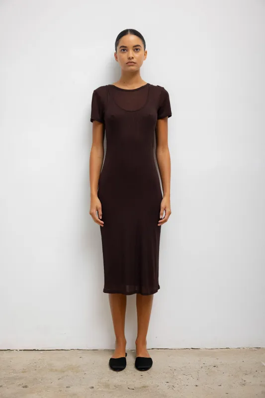 Rozzi Double Layer Tee Dress made by Leset