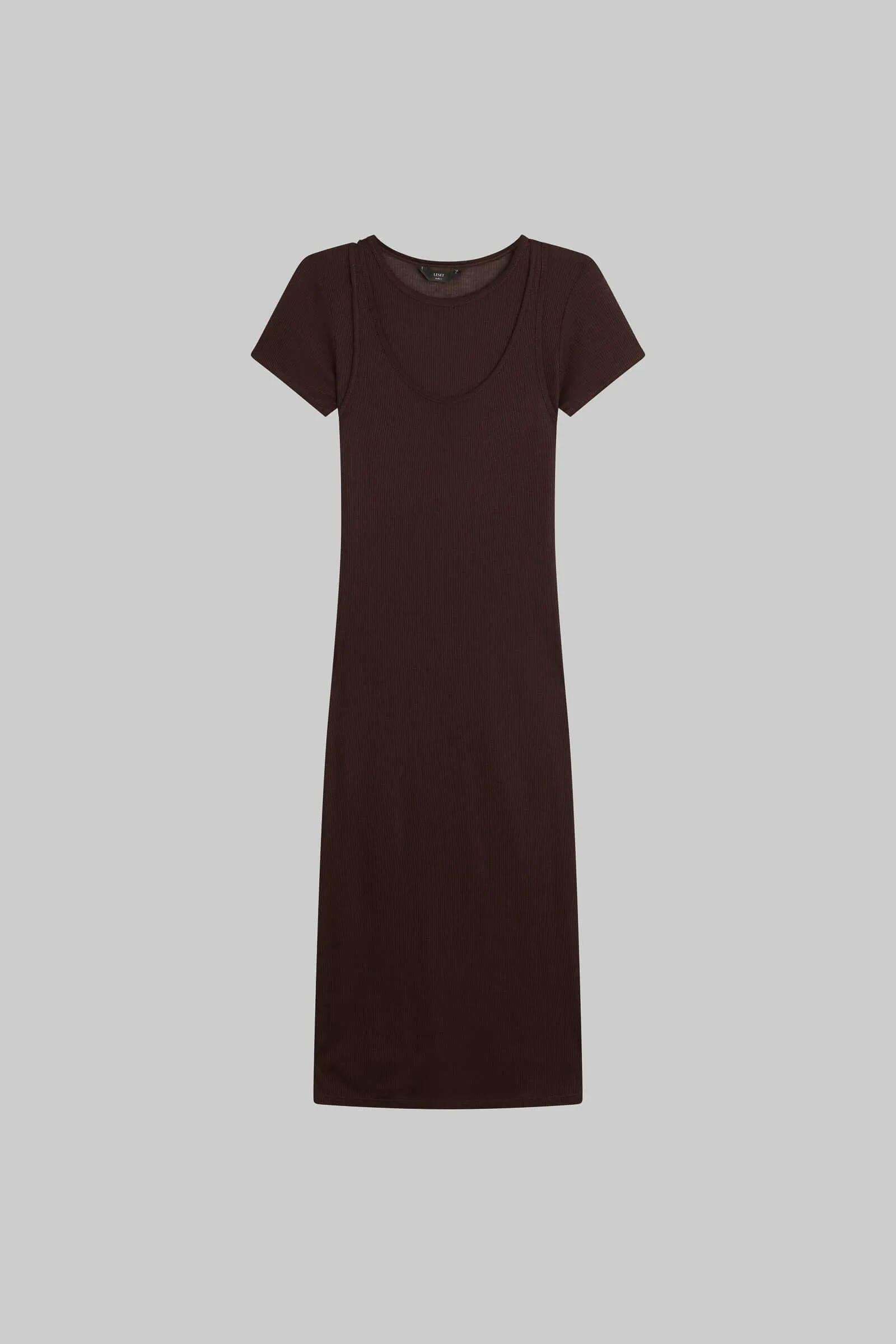 Rozzi Double Layer Tee Dress sold by Leset product image thumbnail 2