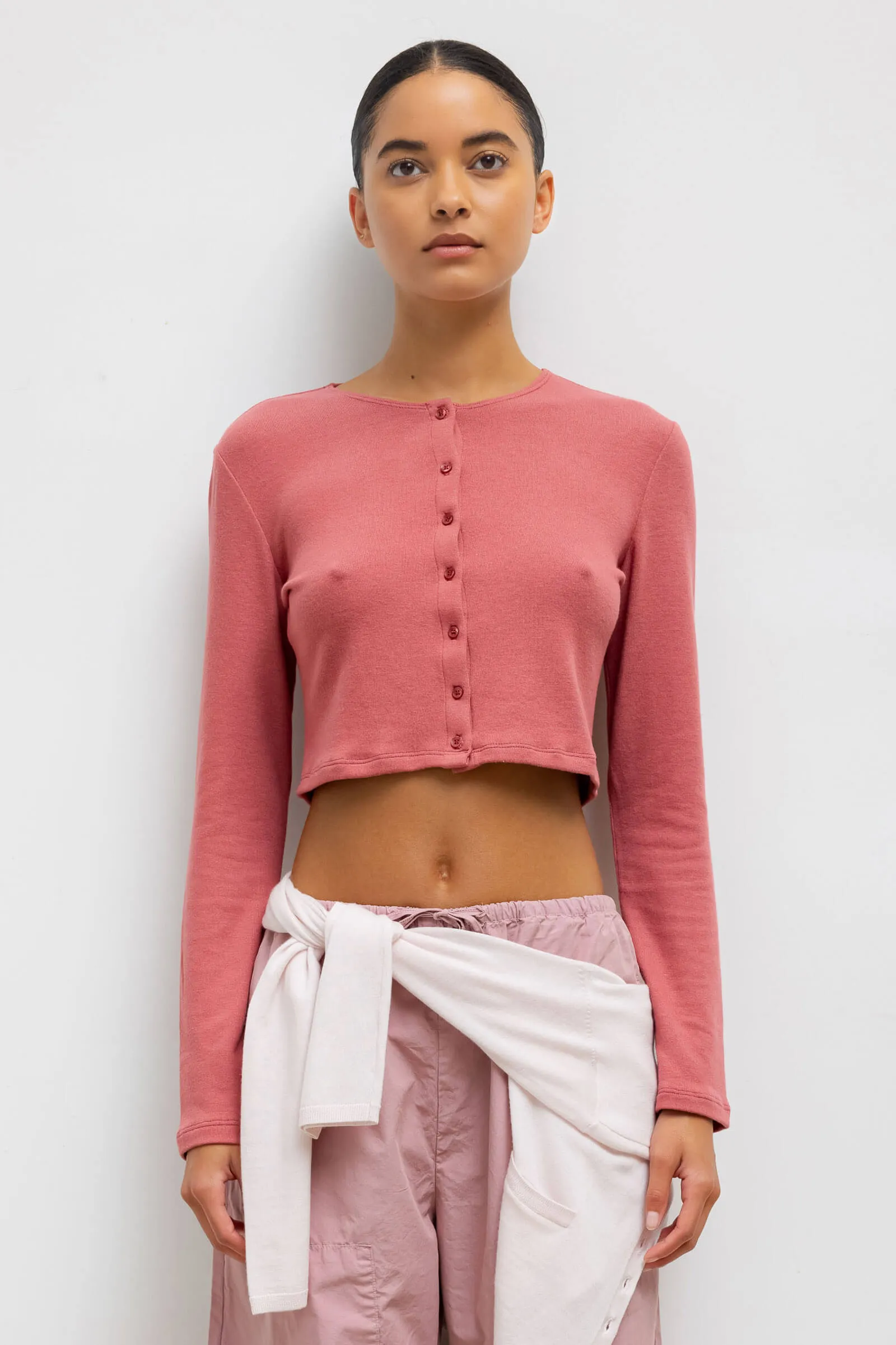 Lauren Crop Cardigan II sold by Leset