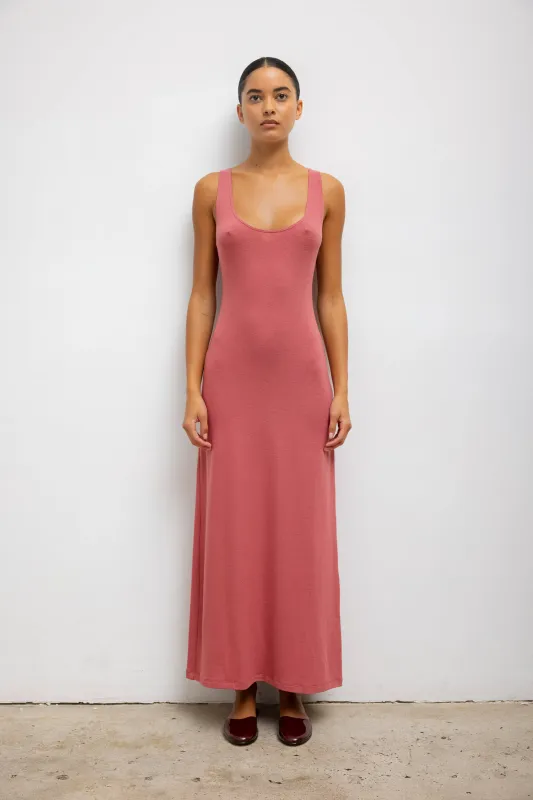 Lauren Scoop Neck Maxi Dress sold by Leset