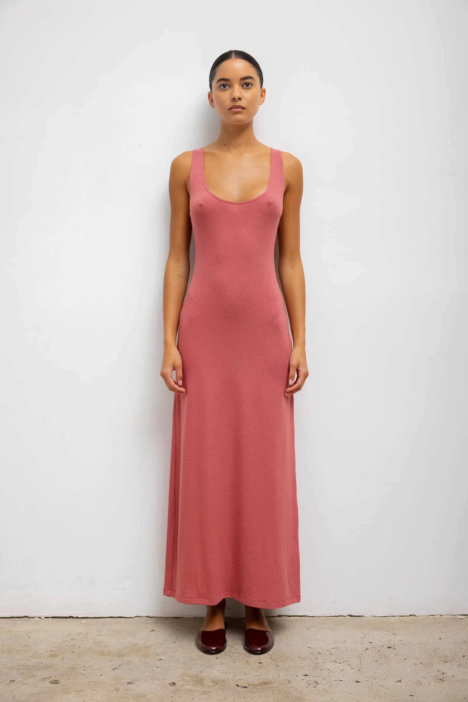 Lauren Scoop Neck Maxi Dress sold by Leset