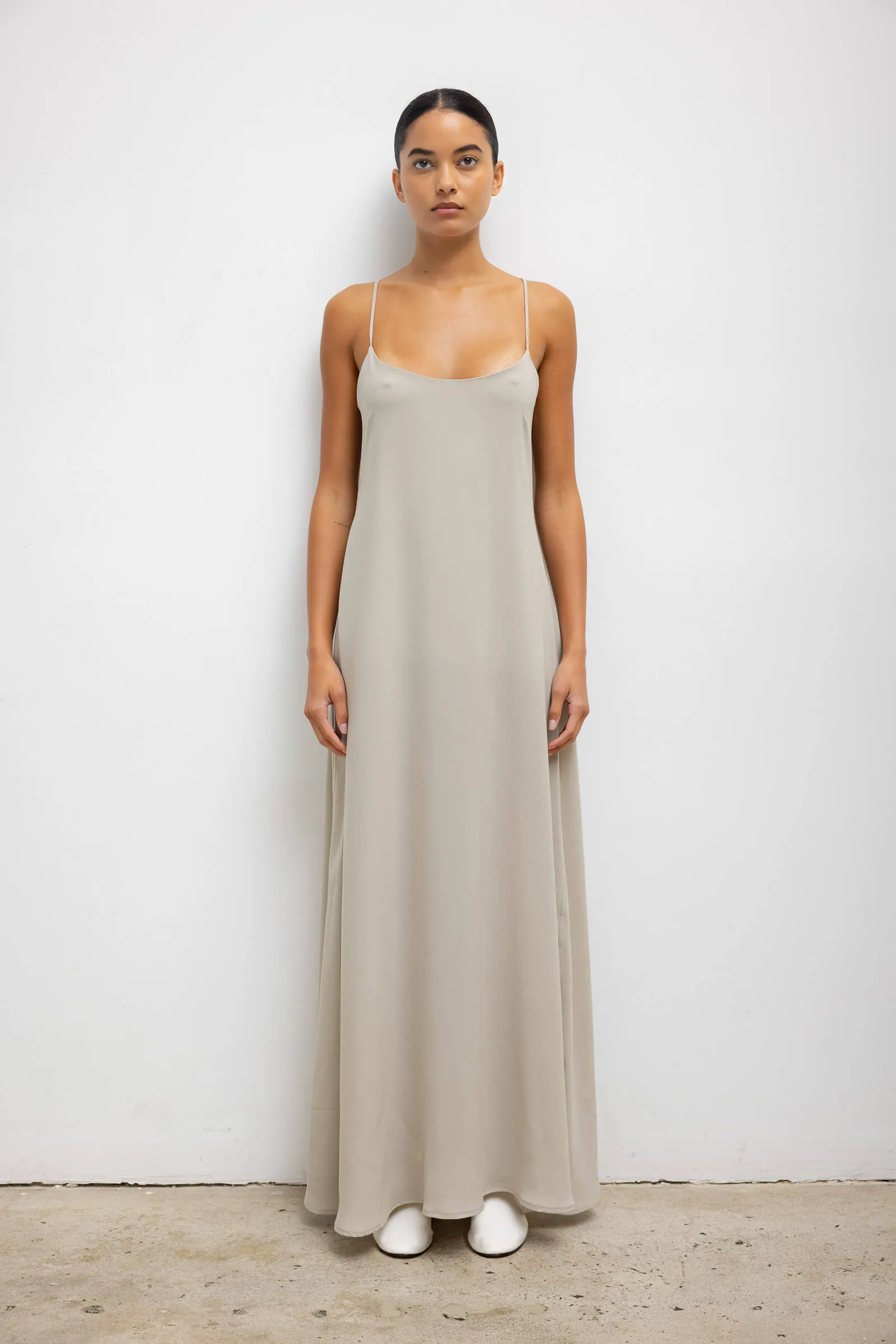 Ari Scoop Neck Maxi Dress sold by Leset