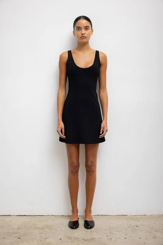 Rio Scoop Neck Mini Dress made by Leset