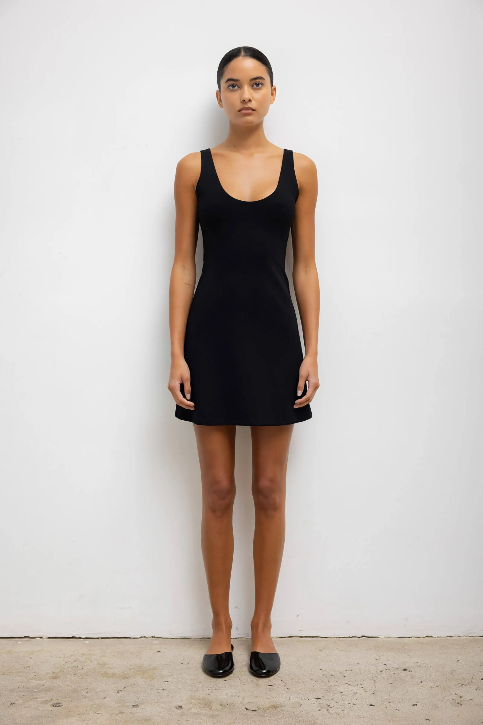 Rio Scoop Neck Mini Dress sold by Leset