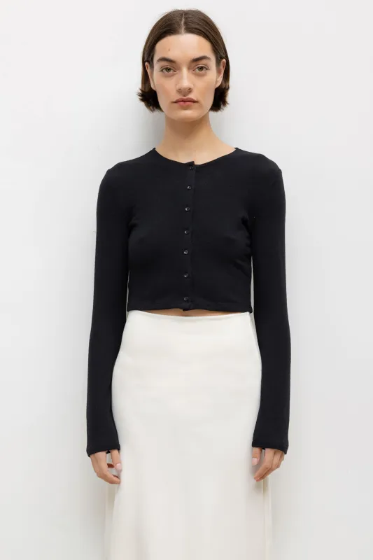 Lauren Crop Cardigan II sold by Leset