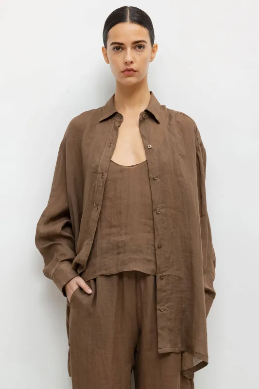 Niko Oversized Button Down sold by Leset