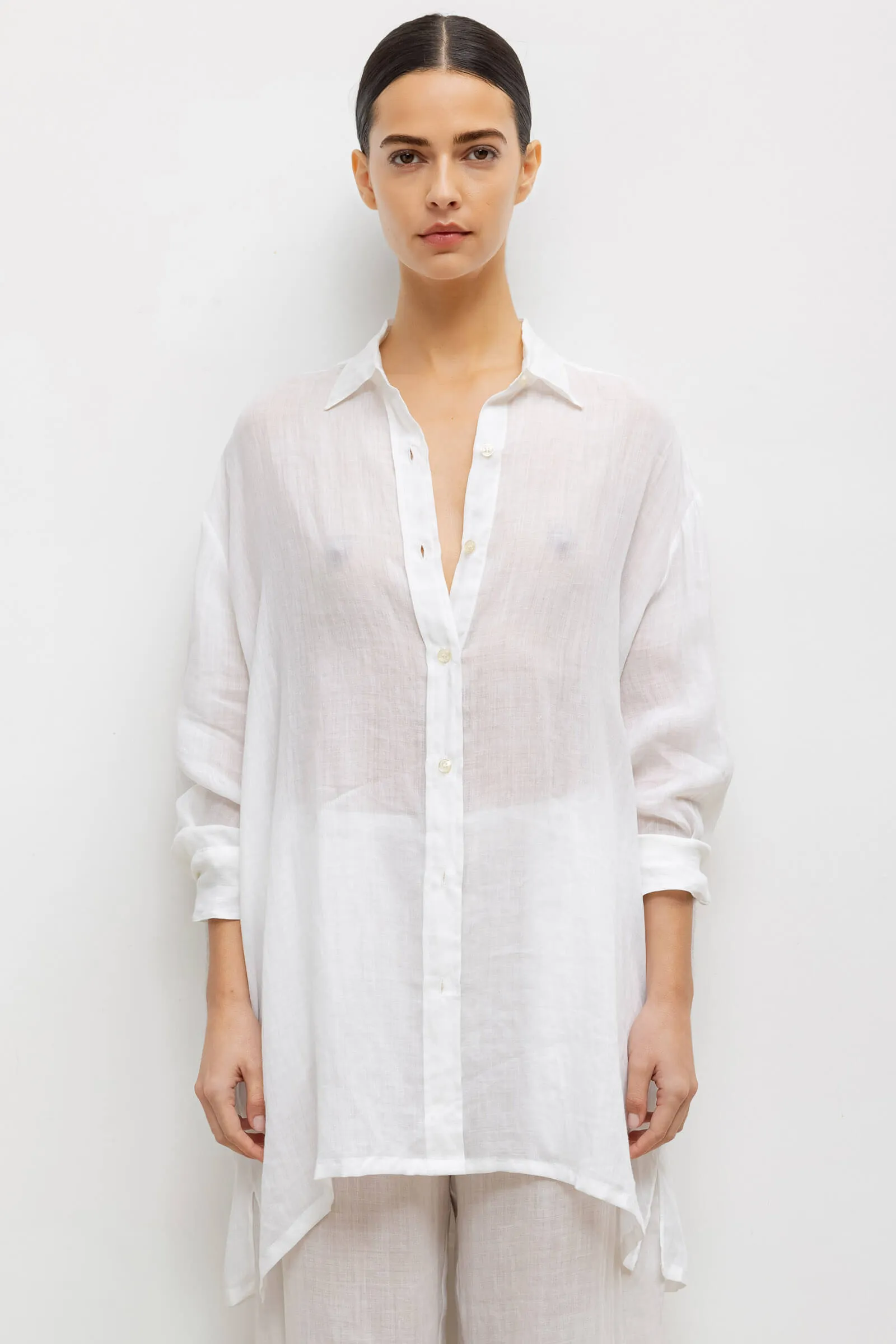 Niko Oversized Button Down sold by Leset