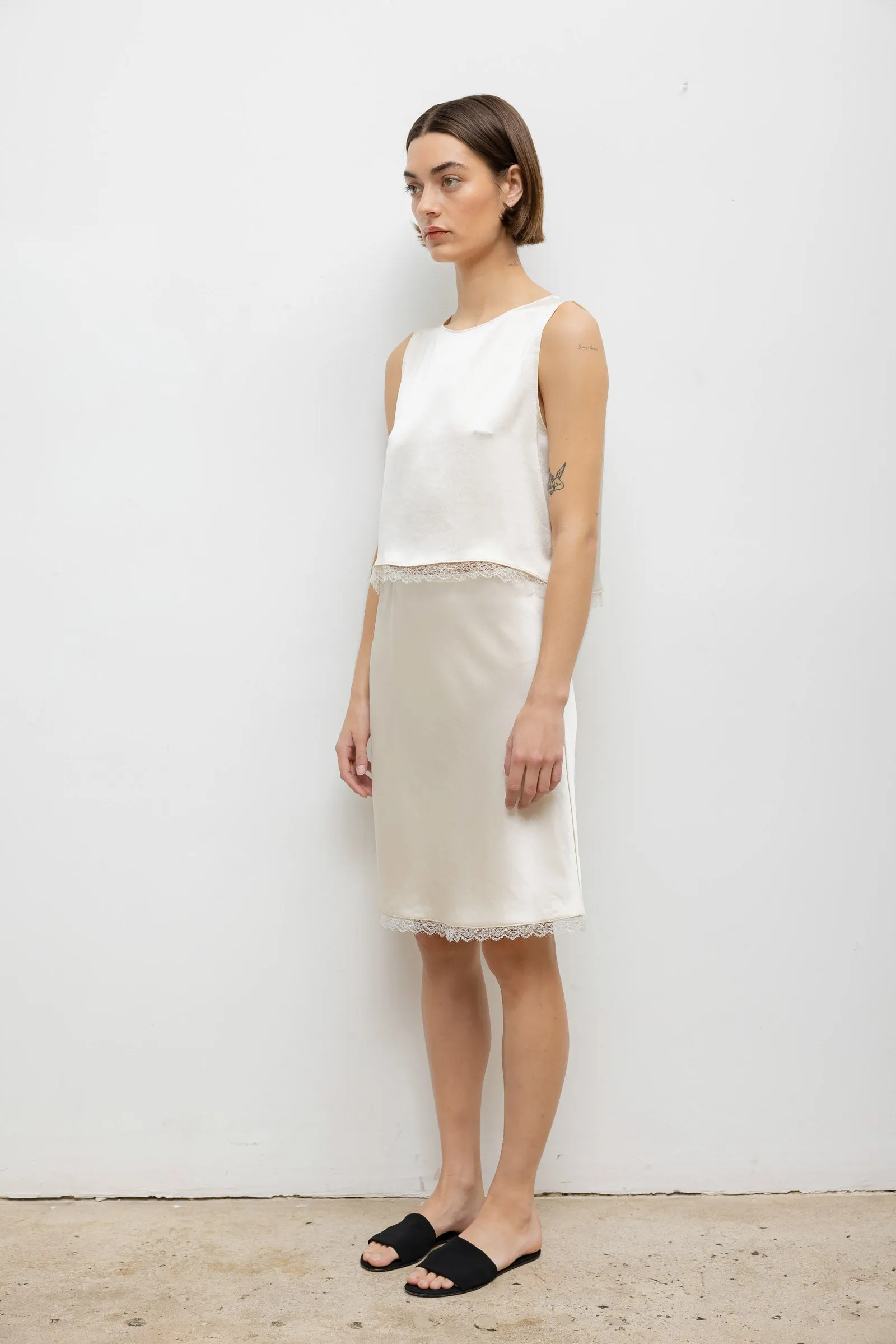 Barb Lace Crop Sleeveless Crew sold by Leset product image thumbnail 5