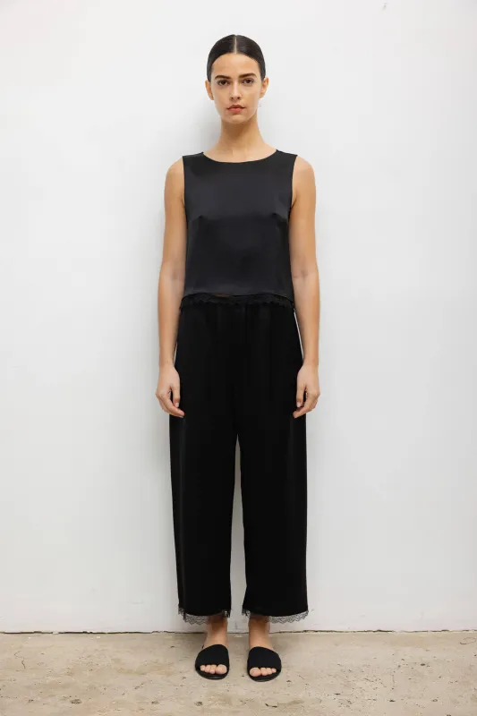 Barb Lace Crop Pant sold by Leset