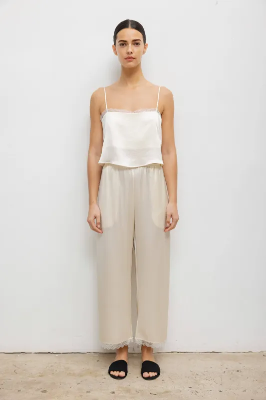 Barb Lace Crop Pant sold by Leset