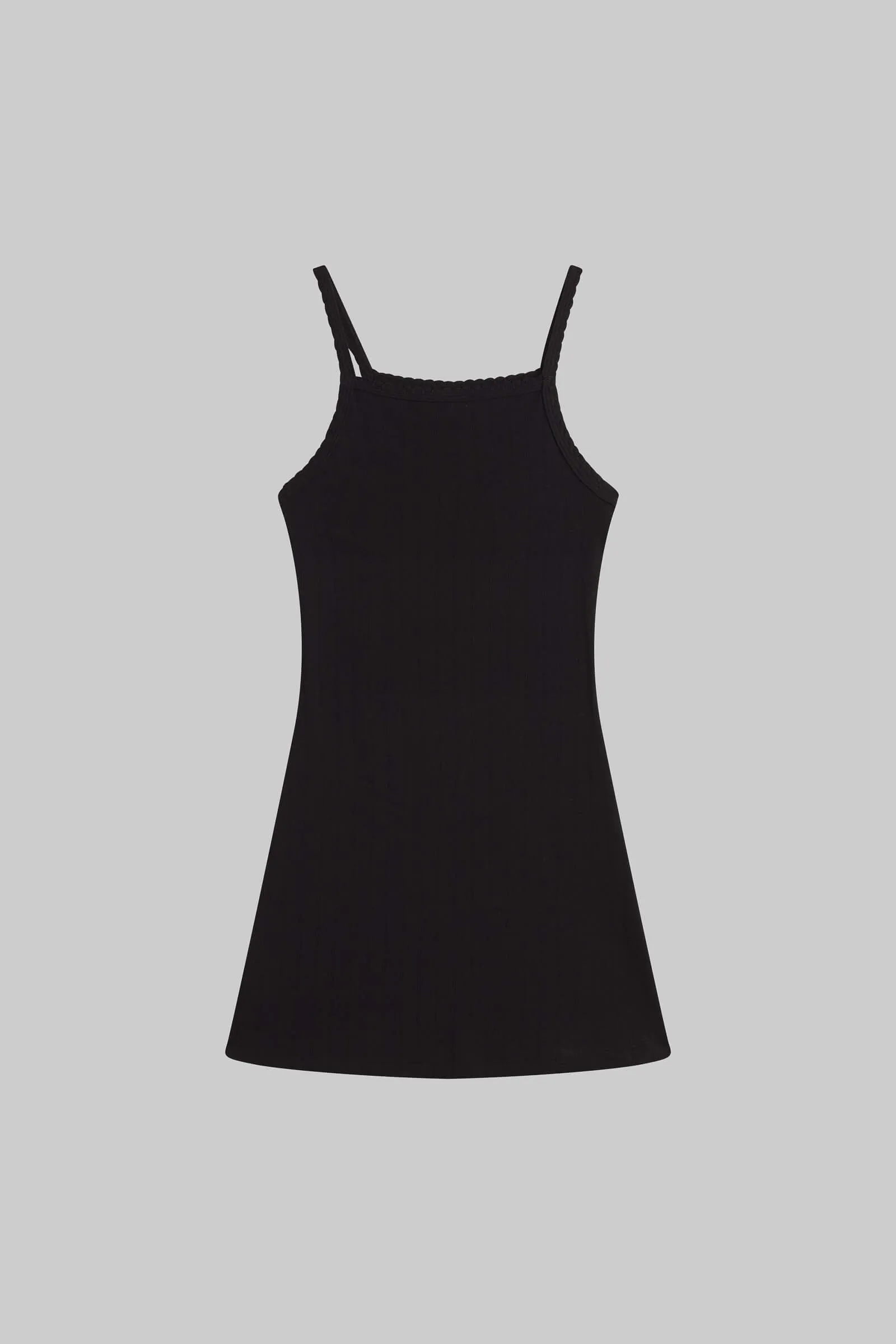 Pointelle Square Neck Mini Dress sold by Leset product image thumbnail 2