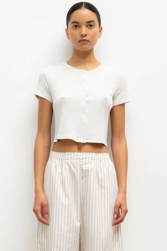 Lauren Short Sleeve Cardigan sold by Leset