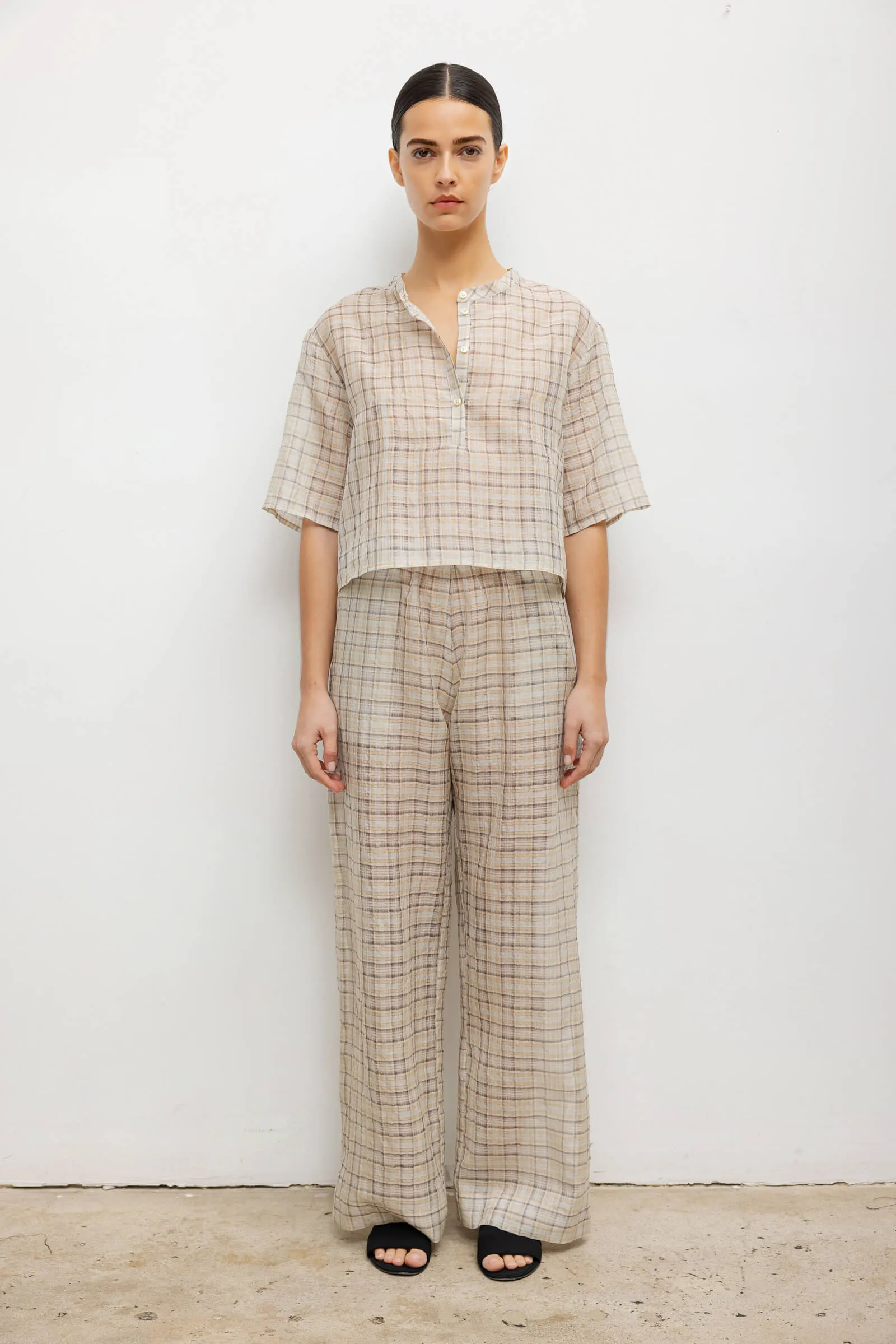 Carmen Short Sleeve Henley sold by Leset product image thumbnail 4