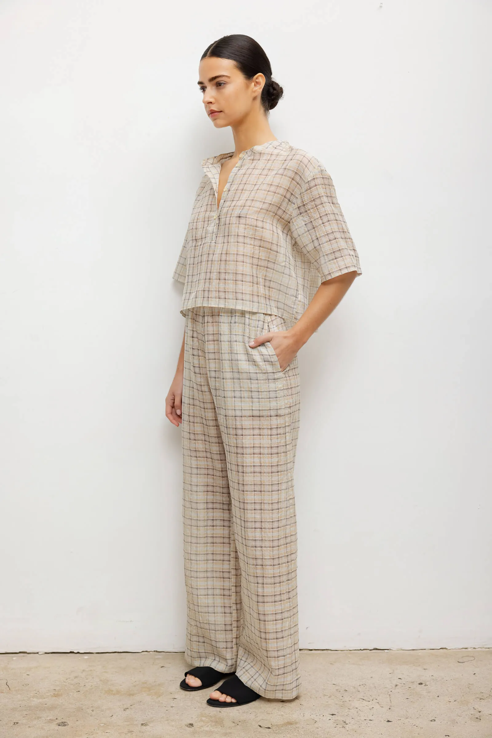 Carmen Short Sleeve Henley sold by Leset product image thumbnail 5