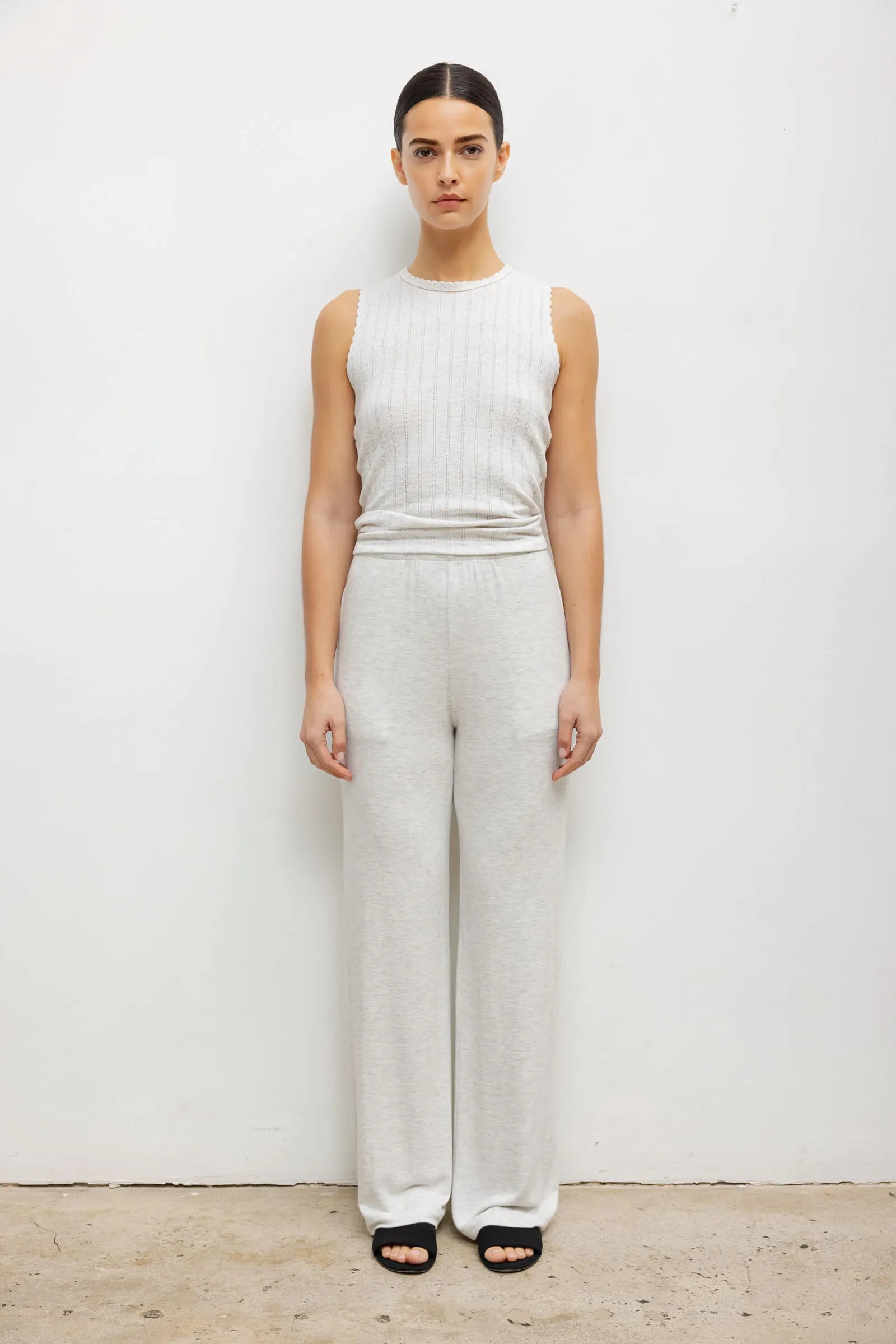 Pointelle Sleeveless Crew sold by Leset product image thumbnail 3