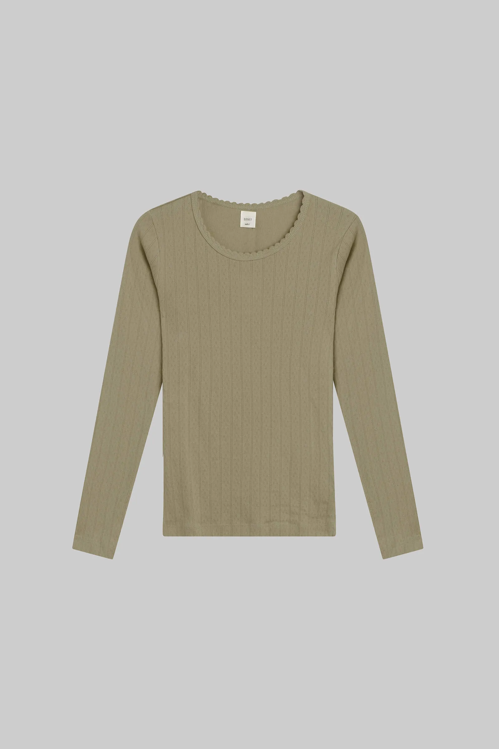 Pointelle Slim Fit Long Sleeve sold by Leset product image thumbnail 2