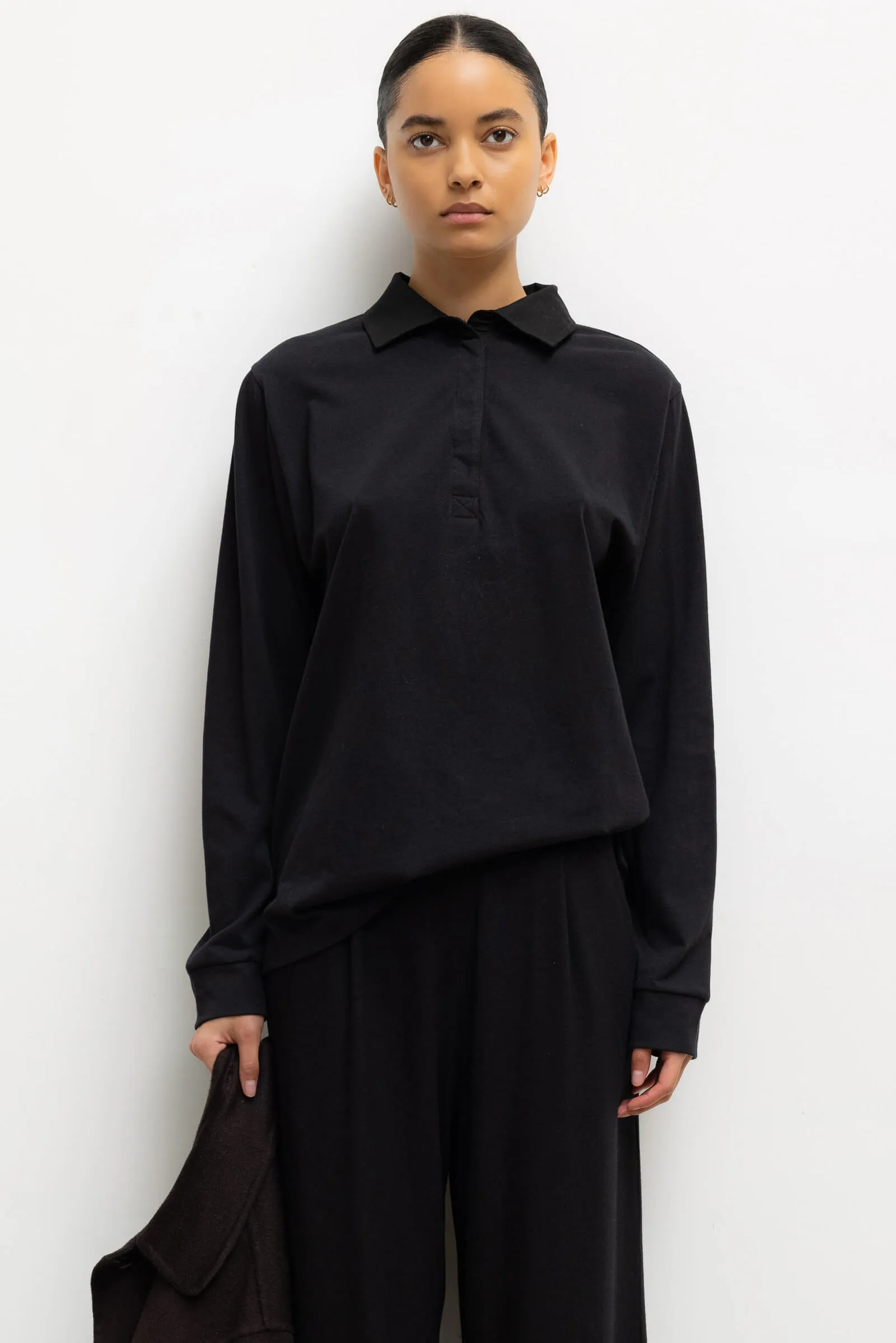 Margo Long Sleeve Polo sold by Leset